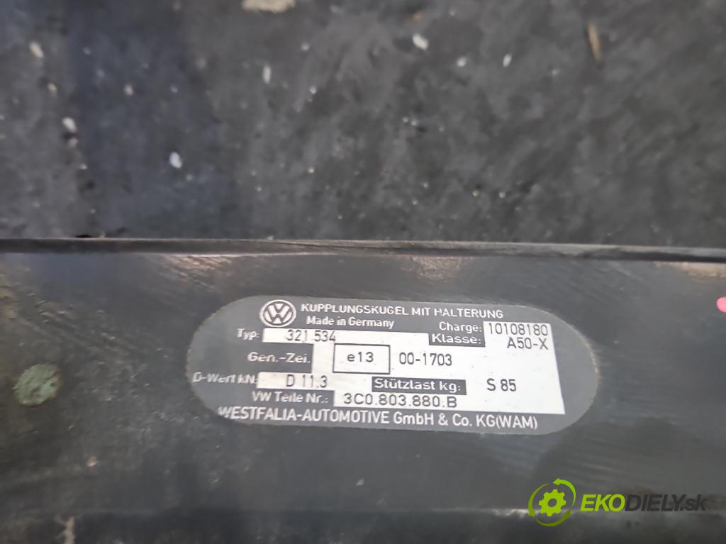 Vw Passat B6 2005-2010 1.9 tdi 105 hp manual 77 kW 1896 cm3 5- oko tažné 3C0803881B (Tažné zařízení)