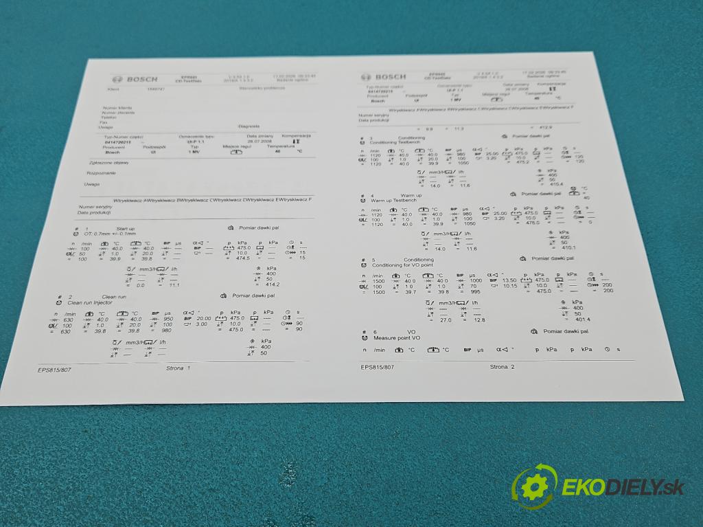 Vw Passat B6 2005-2010 1.9 tdi 105 HP manual 77 kW 1896 cm3 5- vstrekovacie čerpadlo 0414720215 (Vstrekovač paliva)
