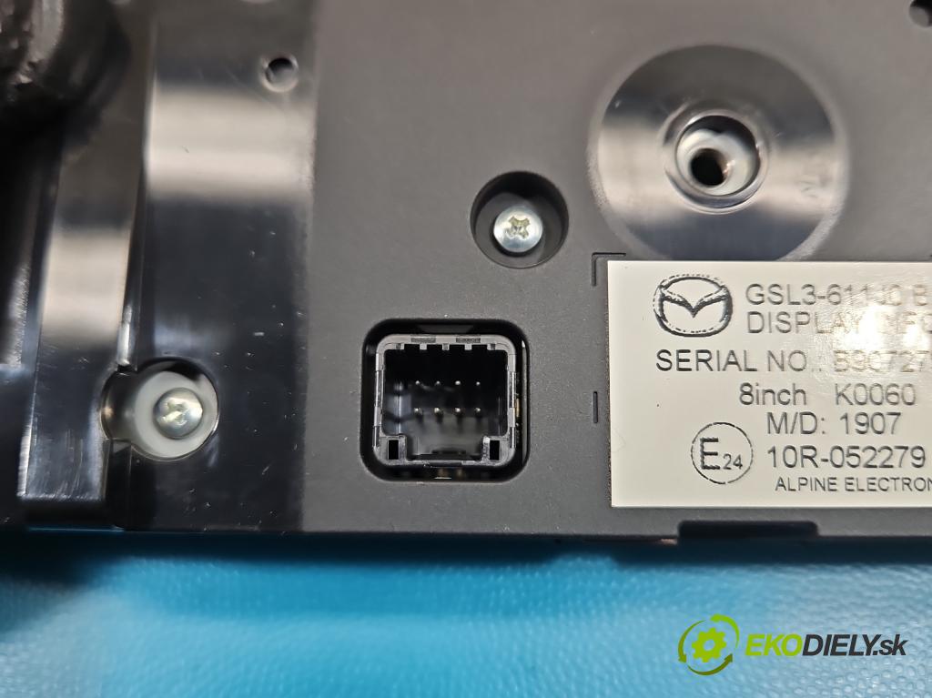 Mazda 6 III GJ 2012-2024 2.0 16V 145 hp automatic 107 kW 1998 cm3 5- displej GSL3-611J0B (Přístrojová deska)