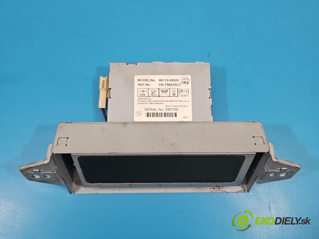 Toyota Avensis II T25 2003-2008 1.8 vvti 129 HP manual 95 kW 1794 cm3 5- Zobrazit: 86110-05020 (Prístrojová doska)