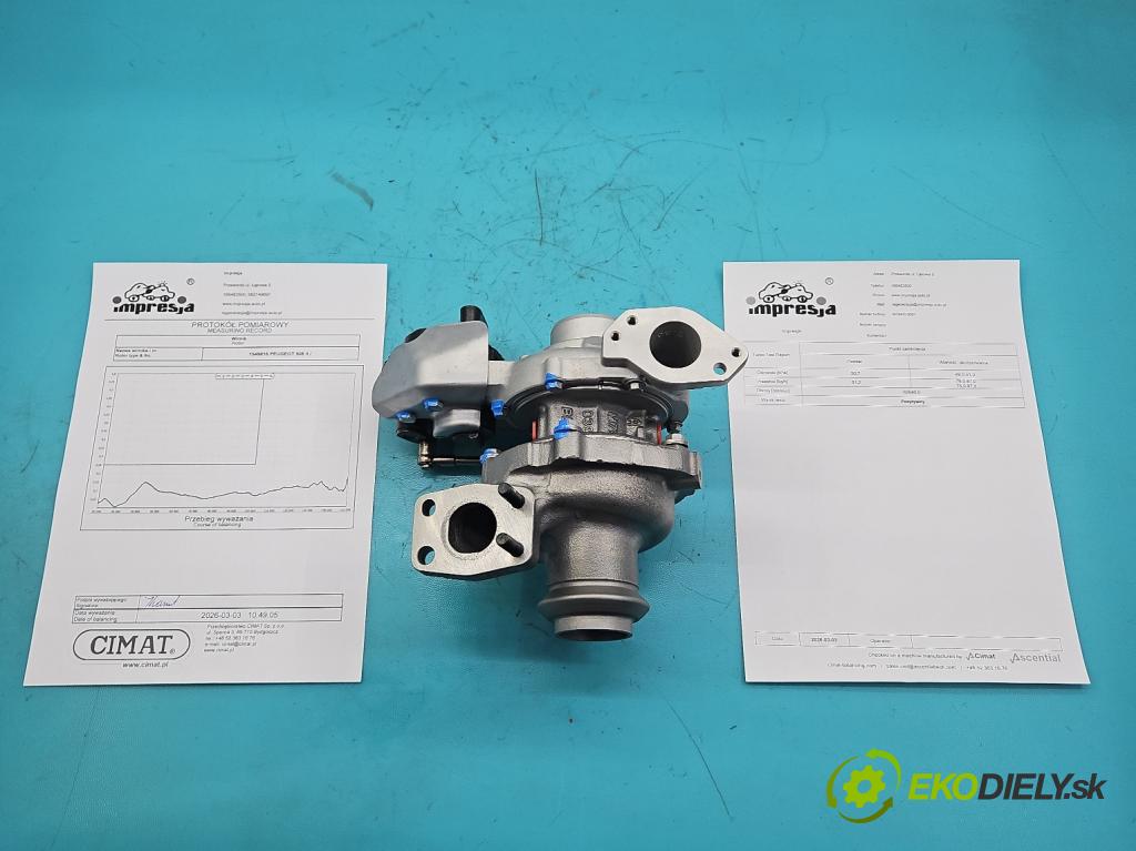 Peugeot 508 II 2018- 1.5 hdi 131 HP manual 96 kW 1499 cm3 5- turbodúchadlo, turbo repasovaná 853603-1