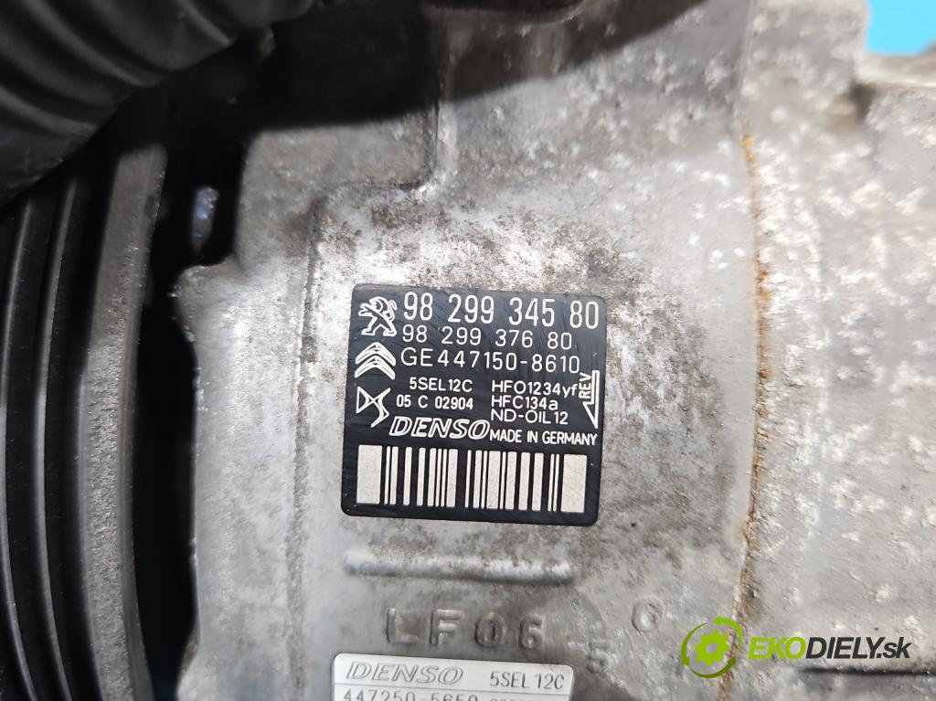 Peugeot 508 II 2018- 1.5 hdi 131 hp manual 96 kW 1499 cm3 5- Kompresor: klíma 9829934580 (Kompresor klimatizace)