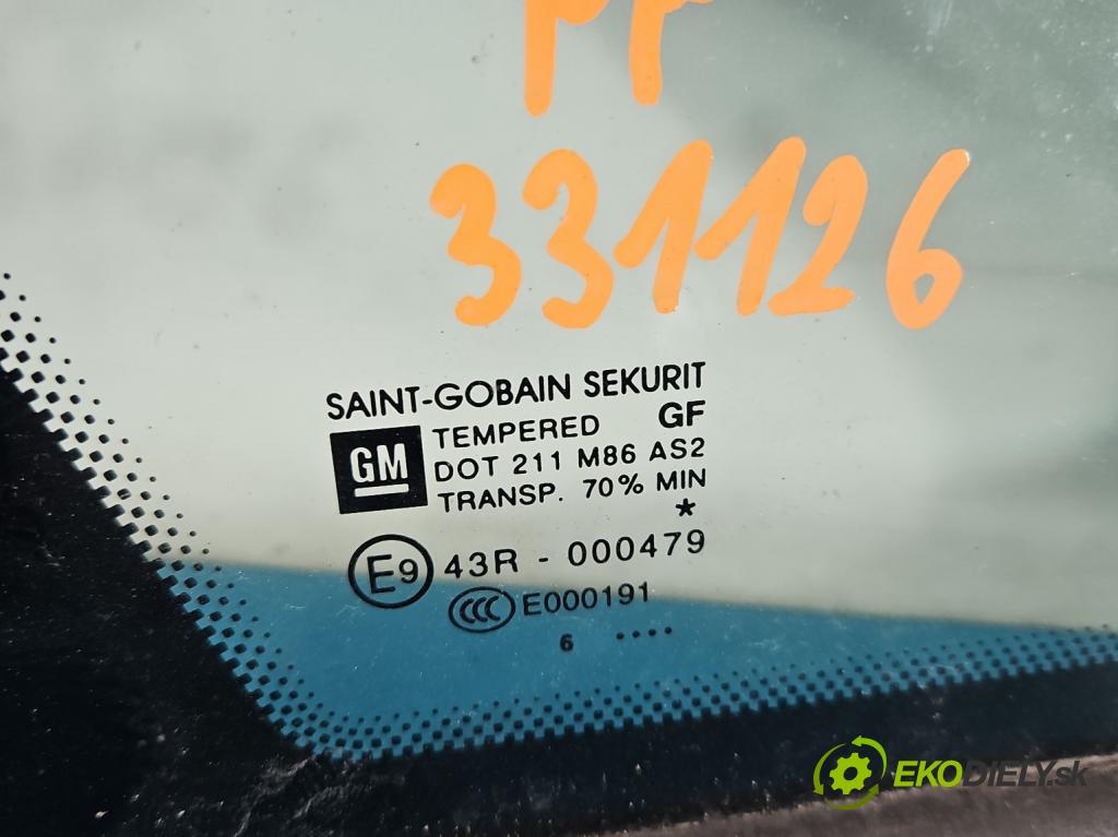 Opel Corsa D 2006-2014 1.2 16V 80 HP manual 59 kW 1229 cm3 5- sklo predné pravé