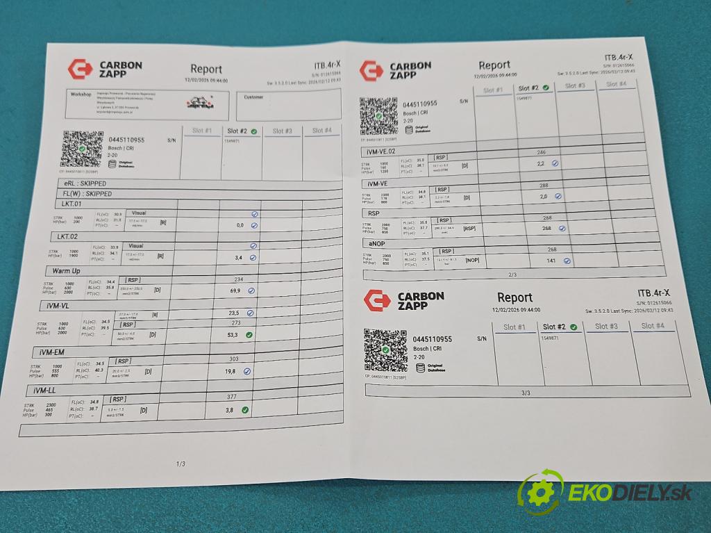 Peugeot 508 II 2018- 1.5 hdi 131 HP manual 96 kW 1499 cm3 5- vstrek 0445110955 (Vstrekovač paliva)