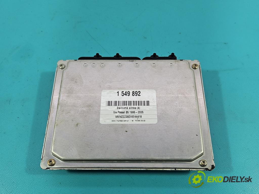 Vw Passat B5 1995-2005 1.8 T 150 hp manual 110 kW 1781 cm3 4- řídící jednotka motoru 0261204184