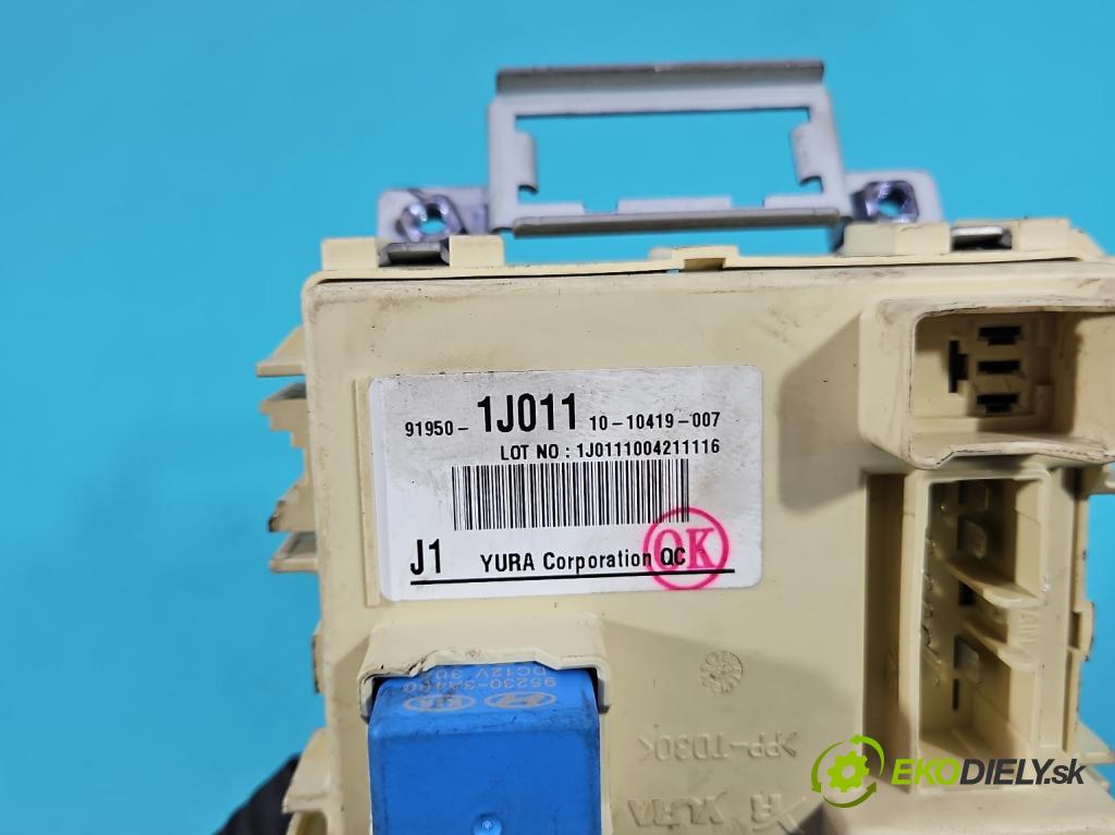 Kia Venga 1.4 16V 90 hp manual 66.2 kW 1396 cm3 5- skříňka pojistková 91950-1J011 (Pojistková skříňka)
