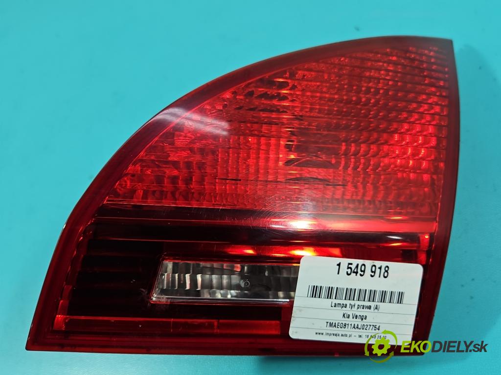 Kia Venga 1.4 16V 90 hp manual 66.2 kW 1396 cm3 5- světlo zadní pravé 92406-1P000 (Klika dveří ostatní)