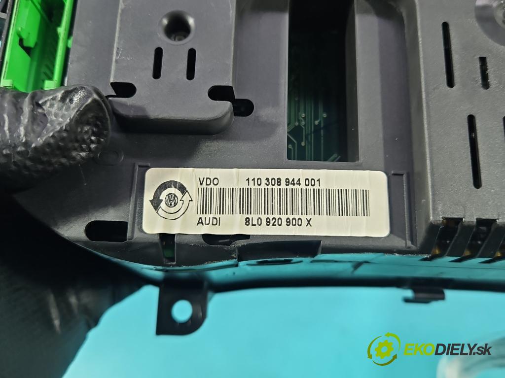 Audi A3 8L 1996-2003 1.9 tdi 90 HP manual 66 kW 1896 cm3 5- prístrojovka/ budíky 8L0920900X (Prístrojová doska)