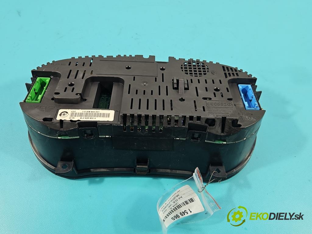 Audi A3 8L 1996-2003 1.9 tdi 90 HP manual 66 kW 1896 cm3 5- prístrojovka/ budíky 8L0920900X (Prístrojová doska)