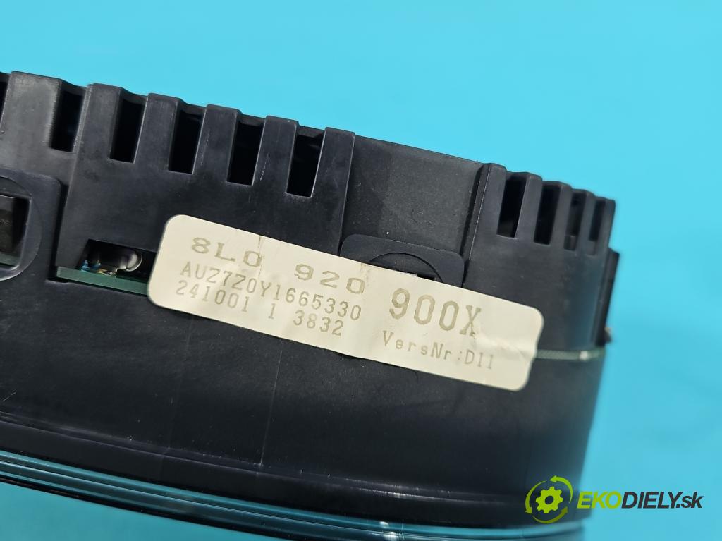 Audi A3 8L 1996-2003 1.9 tdi 90 HP manual 66 kW 1896 cm3 5- prístrojovka/ budíky 8L0920900X (Prístrojová doska)