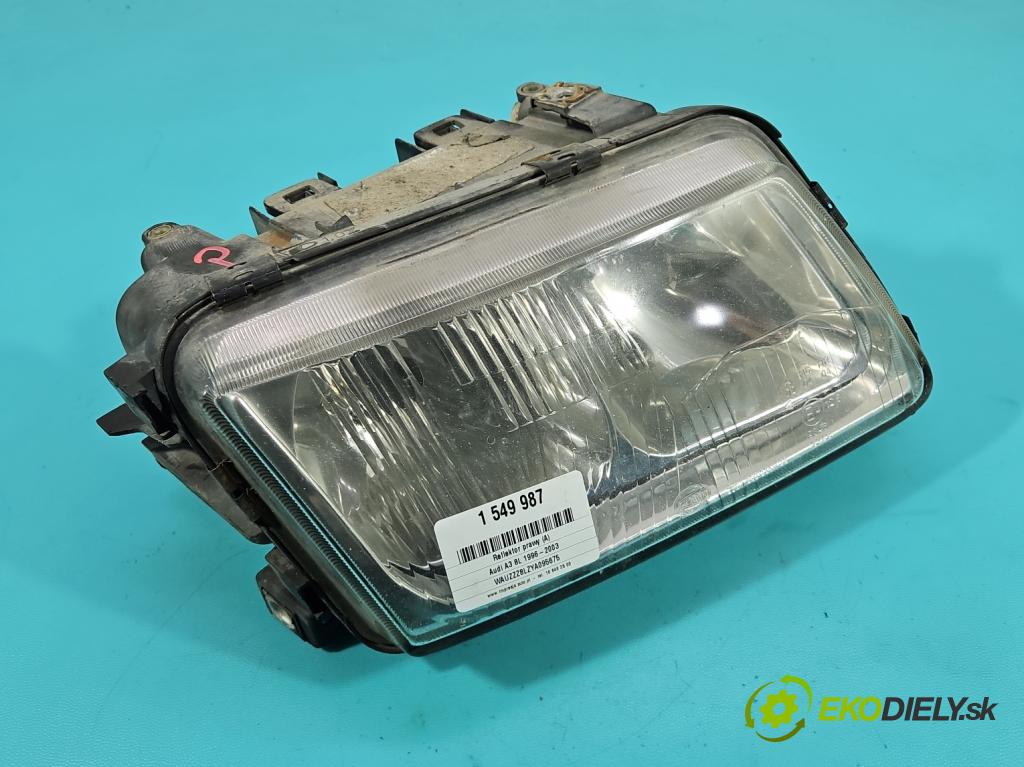 Audi A3 8L 1996-2003 1.9 tdi 90 HP manual 66 kW 1896 cm3 5- Reflektor: pravý  (Svetlo predné pravé)