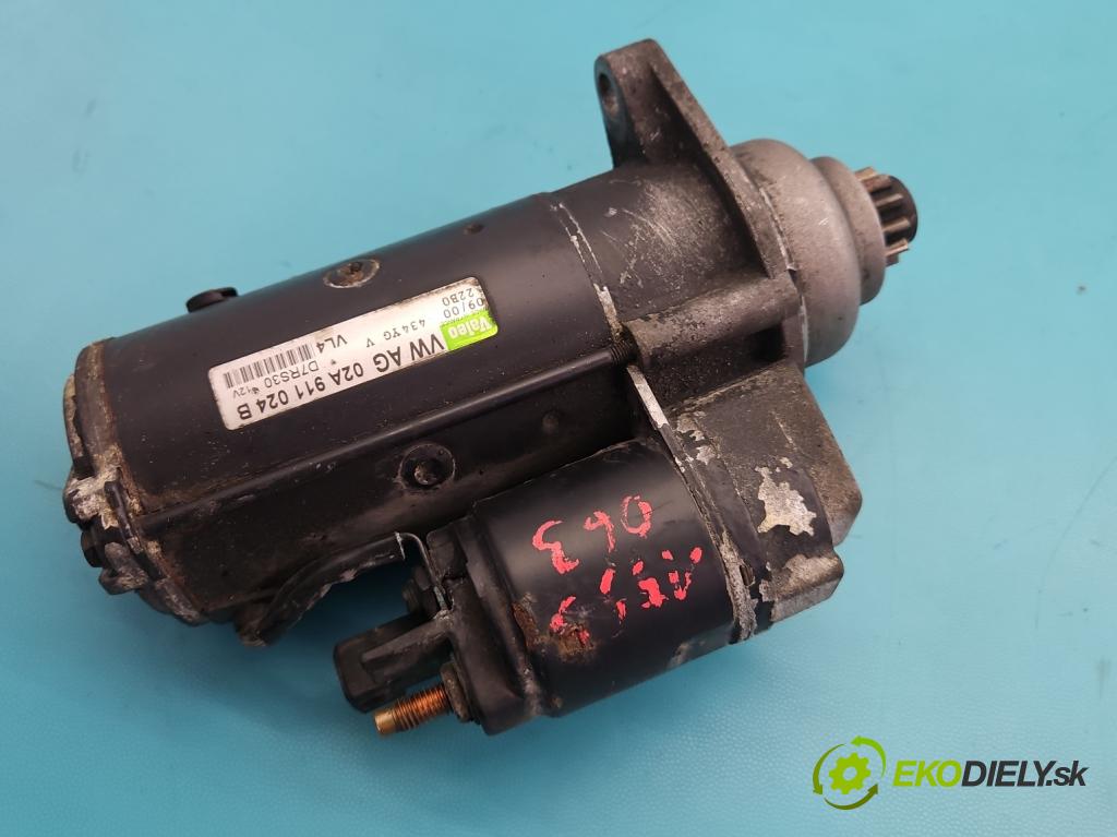 Audi A3 8L 1996-2003 1.9 tdi 90 HP manual 66 kW 1896 cm3 5- štartér 02A911024B (Štartér)