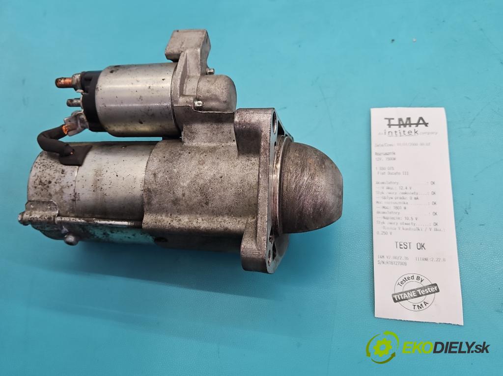 Fiat Ducato III 2006-2014 2.3 jtd 120 HP manual 88 kW 2287 cm3 5- štartér  (Štartér)