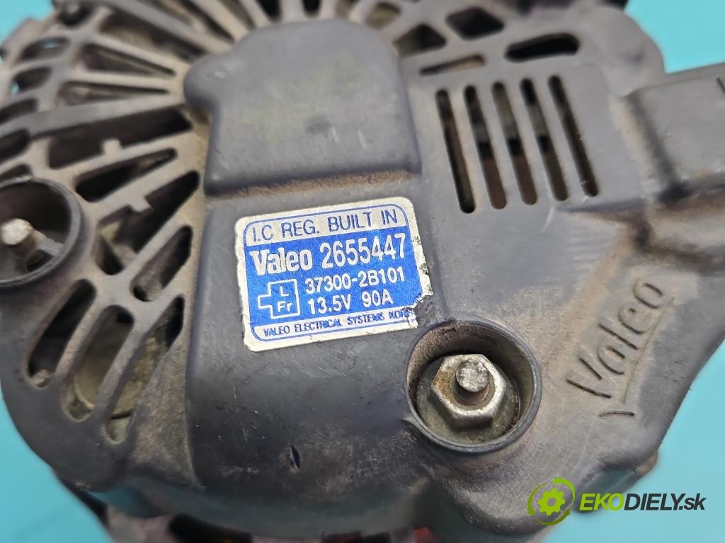 Kia Venga 1.4 16V 90 HP manual 66.2 kW 1396 cm3 5- Alternator 37300-2B101 (Alternátor)