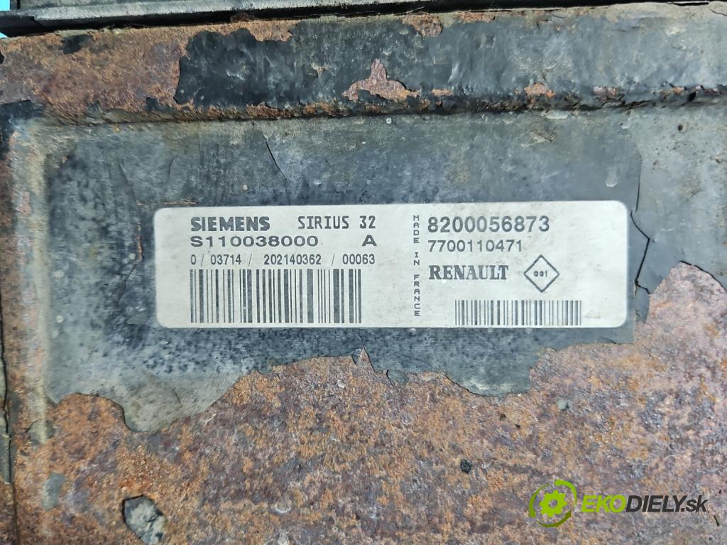 Renault Scenic I 1996-2003 1.6 16V 107 HP manual 79 kW 1598 cm3 5- riadiaca jednotka motora 8200056873