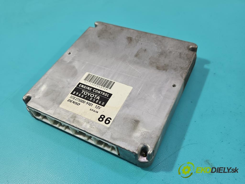 Toyota Avensis II T25 2003-2008 1.8 vvti 129 hp manual 95 kW 1794 cm3 5- řídící jednotka motoru 89661-05860
