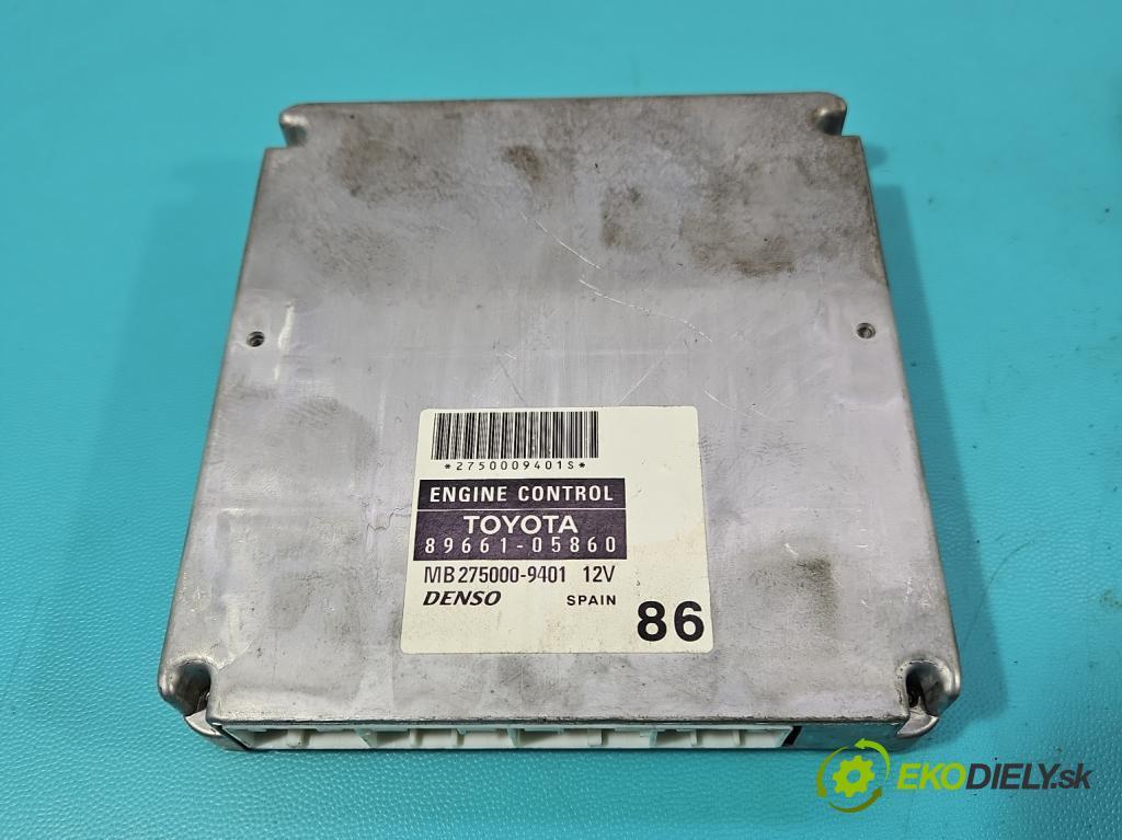 Toyota Avensis II T25 2003-2008 1.8 vvti 129 hp manual 95 kW 1794 cm3 5- řídící jednotka motoru 89661-05860