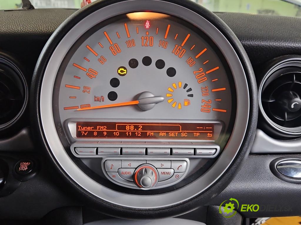 Mini One II 2006-2013 1.6 16V 120 HP manual 88 kW 1598 cm3 3- prístrojovka/ budíky 9136195 (Prístrojová doska)