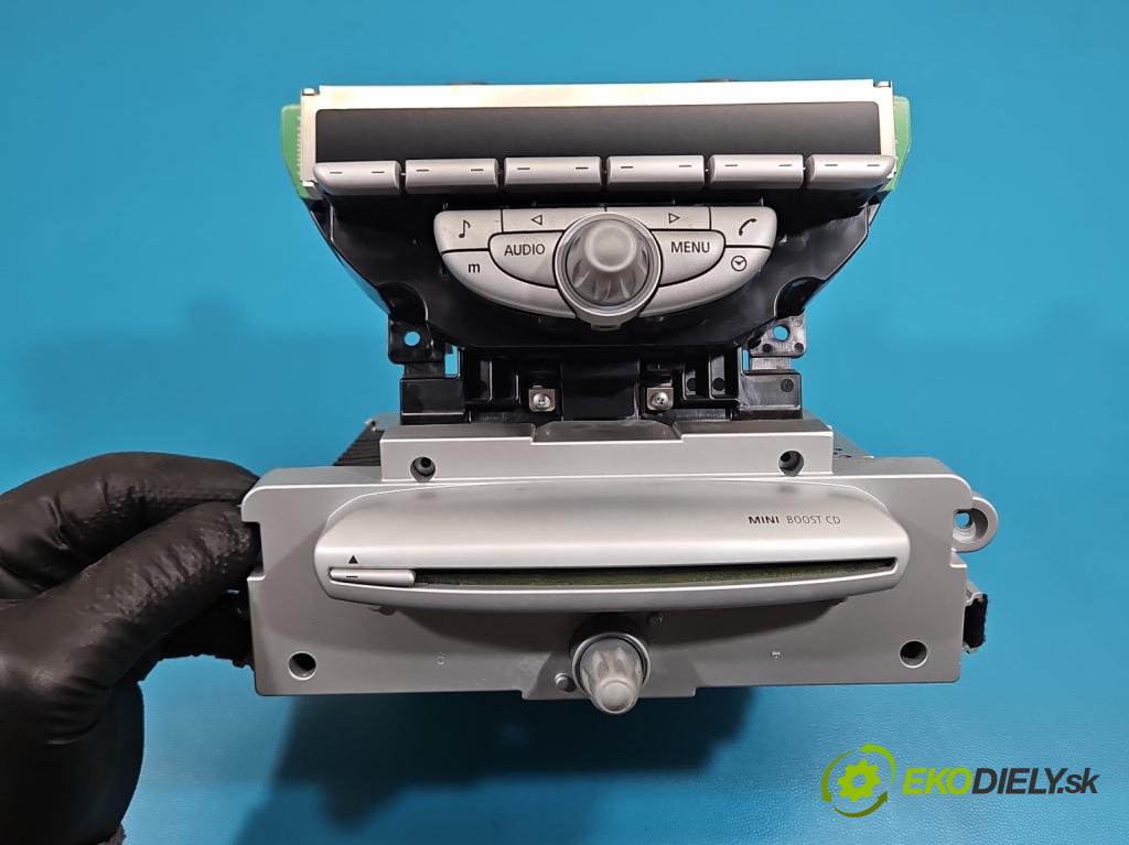 Mini One II 2006-2013 1.6 16V 120 HP manual 88 kW 1598 cm3 3- Radio originál 3449345