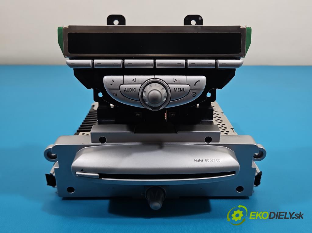 Mini One II 2006-2013 1.6 16V 120 HP manual 88 kW 1598 cm3 3- Radio originál 3449345