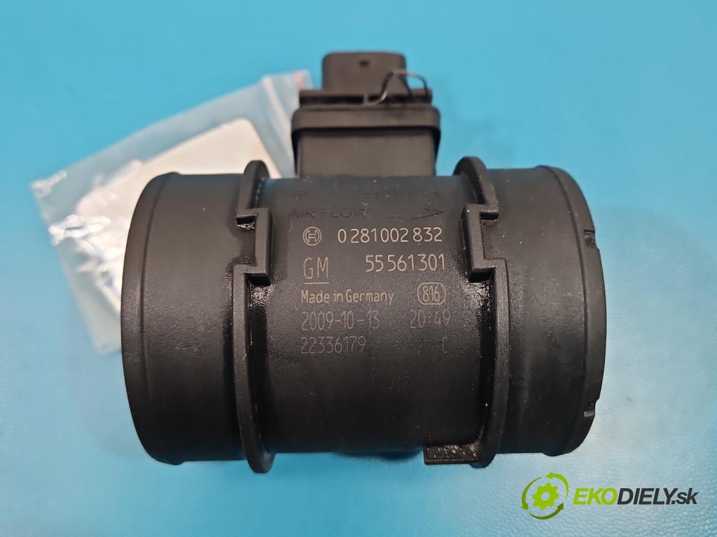 Opel Zafira B 2005-2014 1.7 cdti 125 hp manual 92 kW 1686 cm3 5- váha vzduchu 0281002832 (Snímač hmotnosti vzduchu)