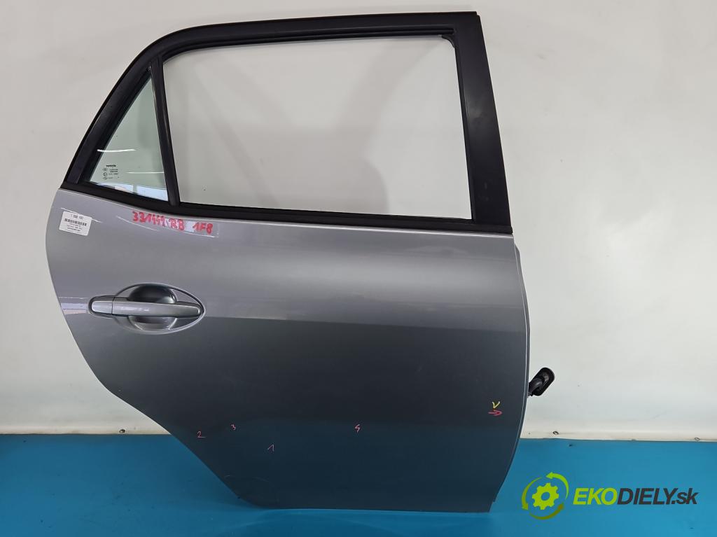 Toyota Auris I 2006-2013 2.0 D4D 126 HP manual 93 kW 1998 cm3 5- dvere zadné pravé  (Kľučka dverí ostatné)