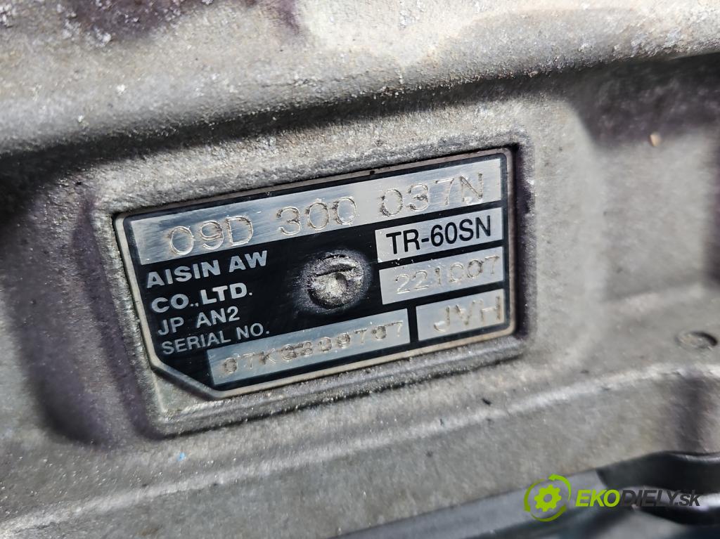 Audi Q7 2005-2015 4.2 TDI 326KM automatic 240 kW 4134 cm3 5- převodovka stupňová automat JVH