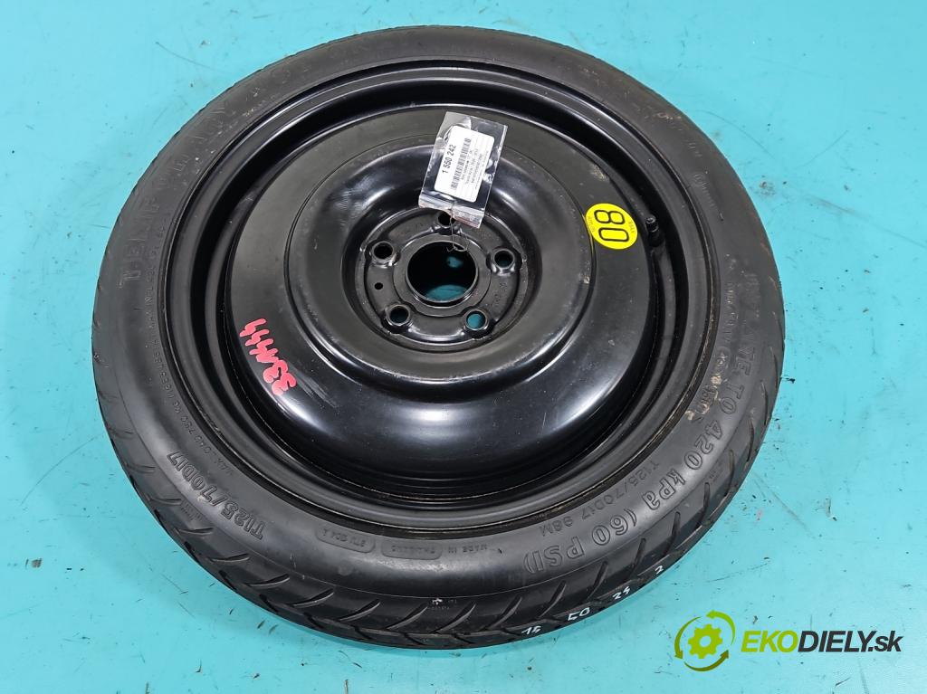 Toyota Auris I 2006-2013 2.0 D4D 126 HP manual 93 kW 1998 cm3 5- koleso rezervne 17