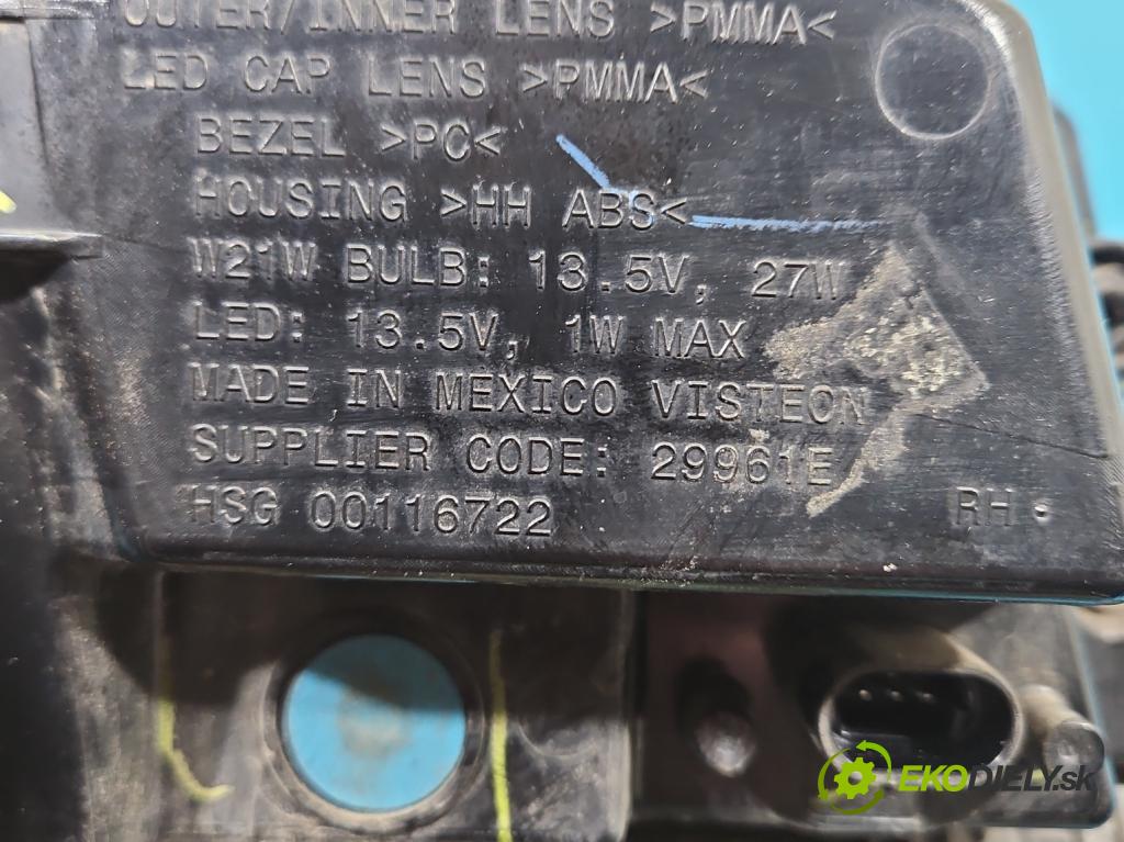 Fiat Freemont 2.0 jtd 170 HP automatic 125 kW 1956 cm3 5- svetlo / reflektor zadné pravé 68078516AE (Kľučka dverí ostatné)