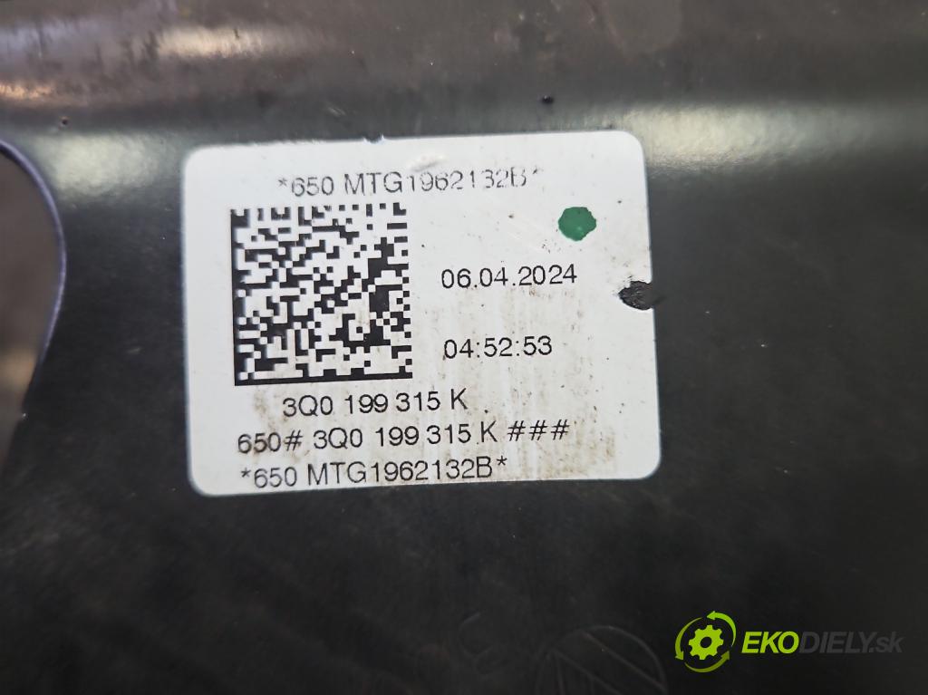Skoda Superb III 2015-2024 2.0 tdi 150 hp automatic 110 kW 1968 cm3 5- výztuha motoru 3Q0199315K