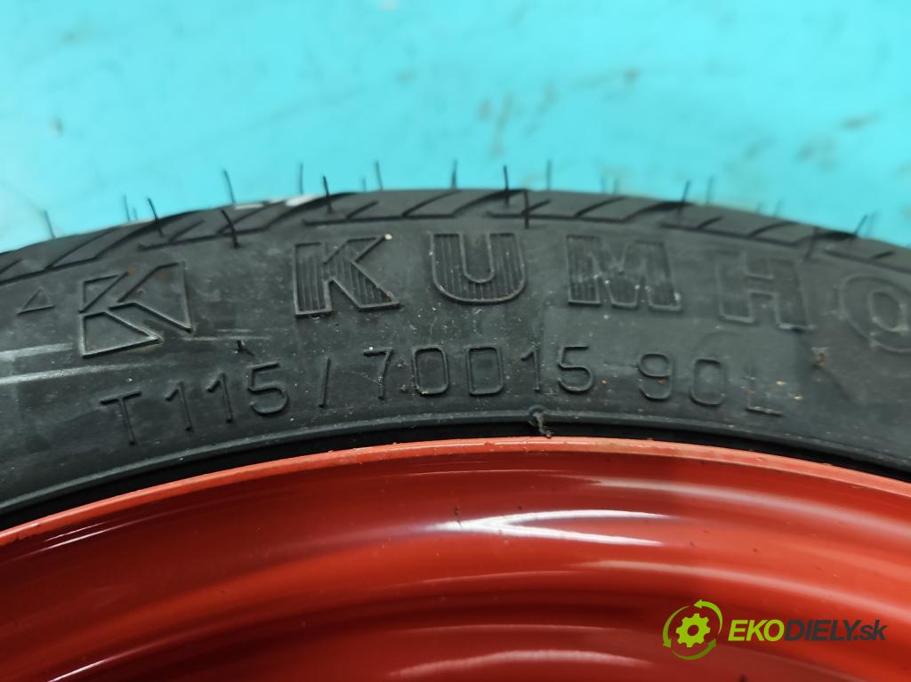 Hyundai I20 I 2008-2014 1.2 16V 78 HP manual 57.2 kW 1248 cm3 5- koleso rezervne 15"