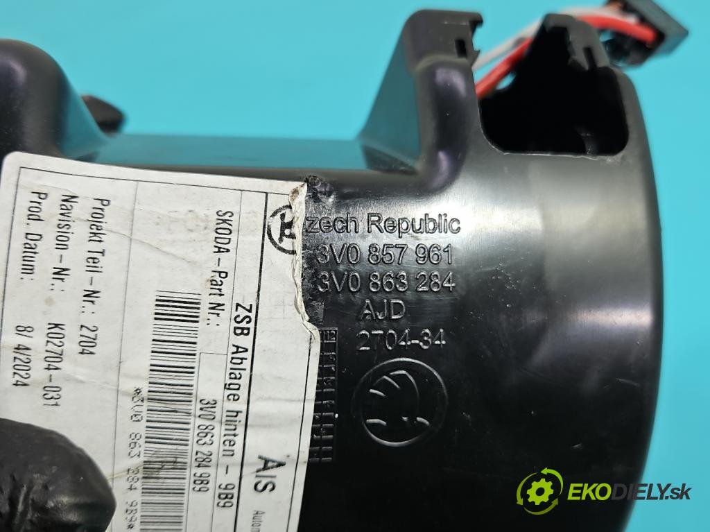 Skoda Superb III 2015-2024 2.0 tdi 150 hp automatic 110 kW 1968 cm3 5- kastlík 3V0863284