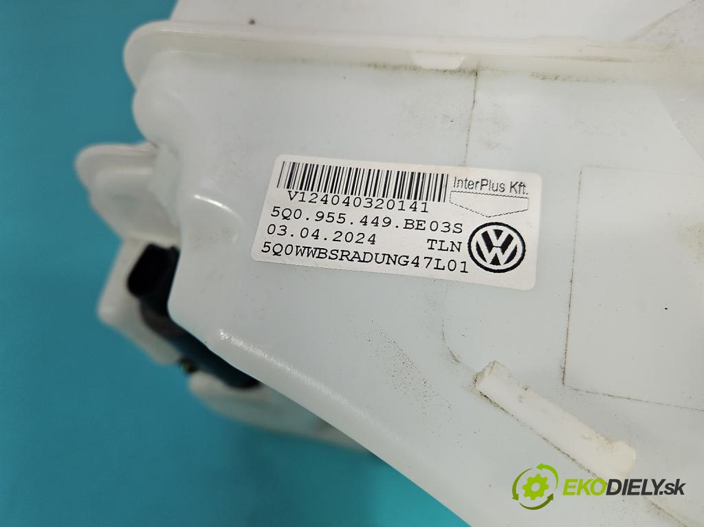Skoda Superb III 2015-2024 2.0 tdi 150 hp automatic 110 kW 1968 cm3 5- nádržka tekutina: ostřikovačů 5Q0955449BE