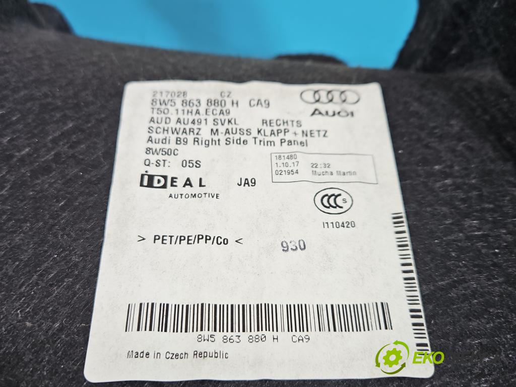 Audi A4 B9 2015-2024 2.0 TFSI 252KM automatic 185 kW 1984 cm3 4- Tapacír: kufra: pravé 8W5863880H