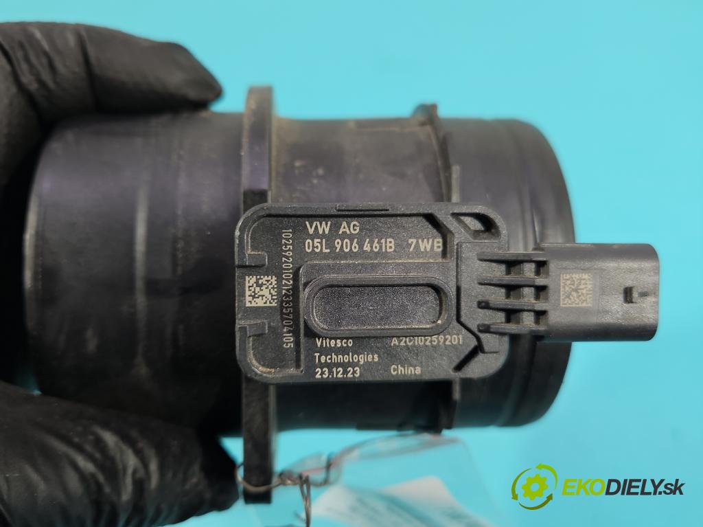 Skoda Superb III 2015-2024 2.0 tdi 150 HP automatic 110 kW 1968 cm3 5- průtokoměr: 05L906461B (Váha vzduchu)