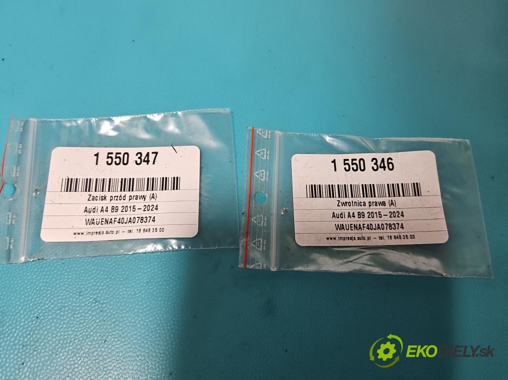 Audi A4 B9 2015-2024 2.0 TFSI 252KM automatic 185 kW 1984 cm3 4- náboj pravé 8W0407242F (Náboj kola)