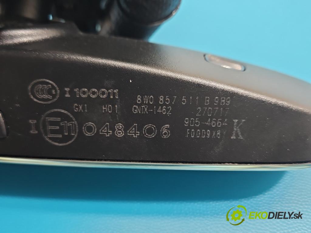 Audi A4 B9 2015-2024 2.0 TFSI 252KM automatic 185 kW 1984 cm3 4- zrkadlo uvnitř: 8W0857511B (Spätné zrkadlo vnútorné)