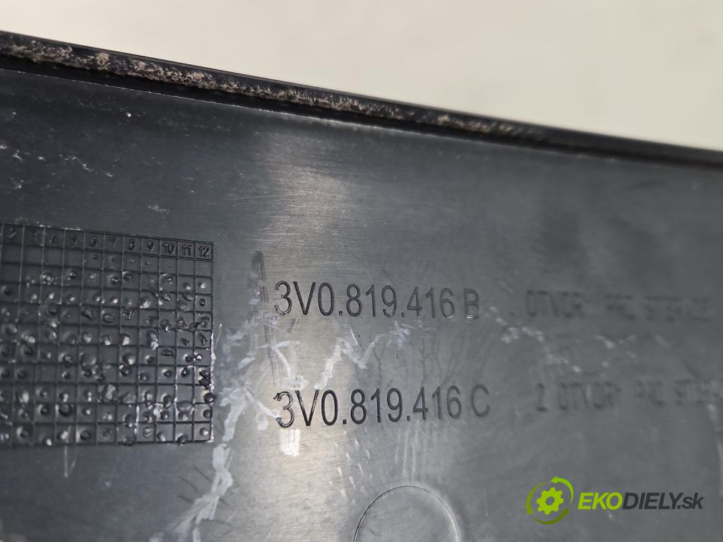 Skoda Superb III 2015-2024 2.0 tdi 150 HP automatic 110 kW 1968 cm3 5- torpédo 3V1819416 (Torpédo (plast pod čelným sklom))