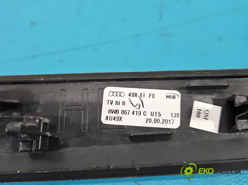 Audi A4 B9 2015-2024 2.0 TFSI 252KM automatic 185 kW 1984 cm3 4- lišta ozdobná vnitŕní: 8W1864241A