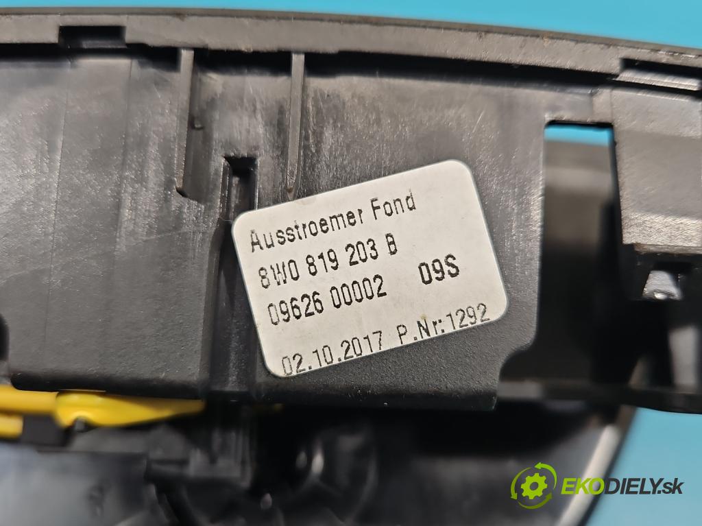 Audi A4 B9 2015-2024 2.0 TFSI 252KM automatic 185 kW 1984 cm3 4- Mřížka: kúrenia ostatné 8W0819203B