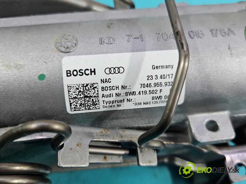 Audi A4 B9 2015-2024 2.0 TFSI 252KM automatic 185 kW 1984 cm3 4- Stĺpik volant 8W0419502F (Tyč riadenia (volantu))