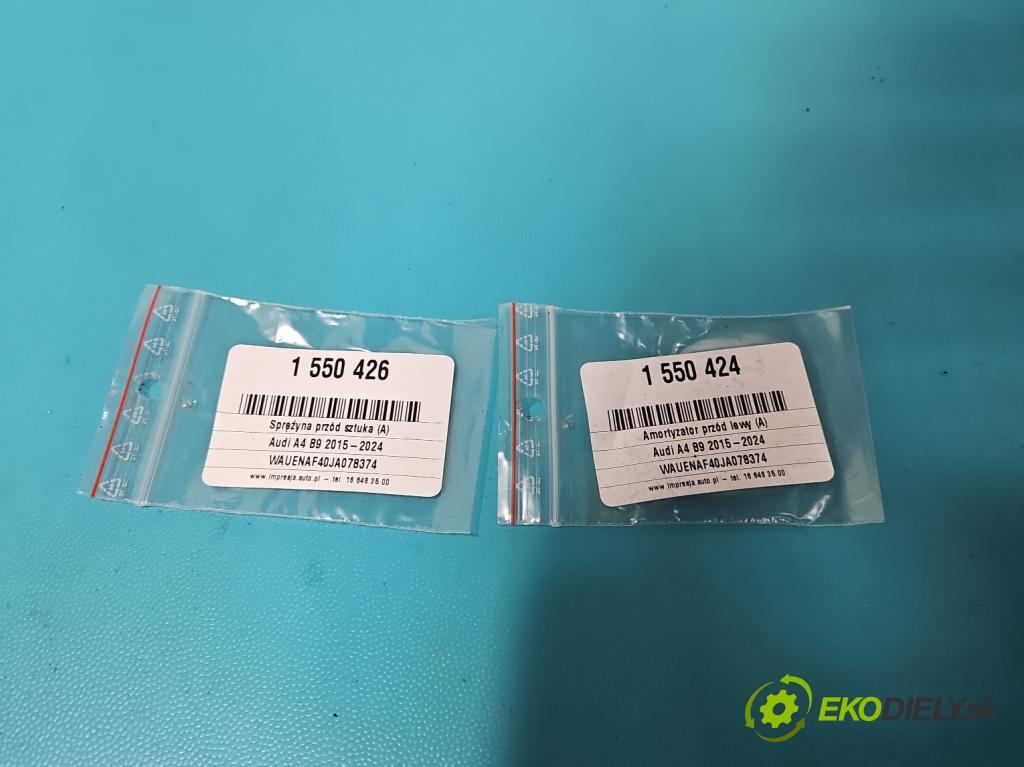 Audi A4 B9 2015-2024 2.0 TFSI 252KM automatic 185 kW 1984 cm3 4- tlmič predné ľavý 8W0413031BA (Kľučka dverí ostatné)