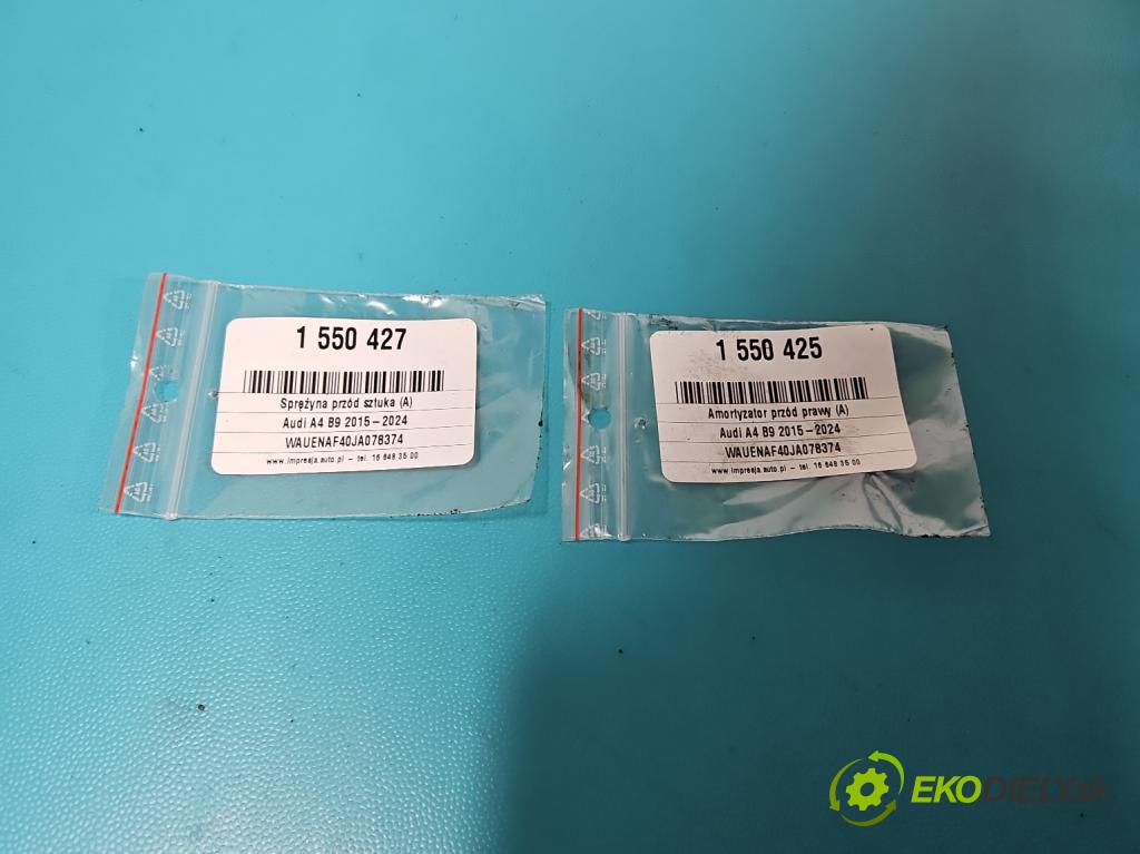 Audi A4 B9 2015-2024 2.0 TFSI 252KM automatic 185 kW 1984 cm3 4- tlmič predné pravý 8W0413031BA (Kľučka dverí ostatné)