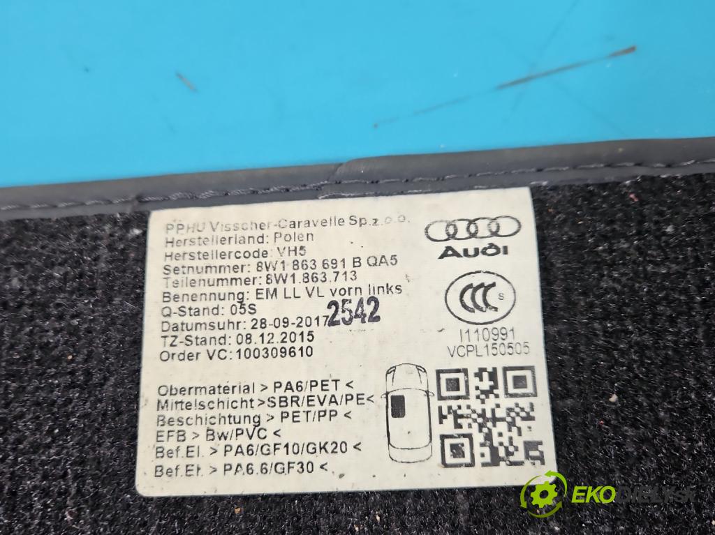 Audi A4 B9 2015-2024 2.0 TFSI 252KM automatic 185 kW 1984 cm3 4- Koberce: 8W0864450B