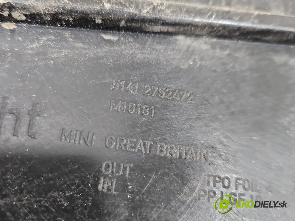 Mini One II 2006-2013 1.6 16V 120 HP manual 88 kW 1598 cm3 3- mechanizmus okna predné pravý 2753722