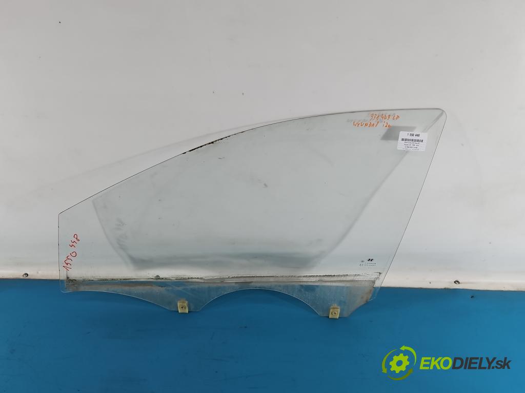 Hyundai I20 I 2008-2014 1.2 16V 78 hp manual 57.2 kW 1248 cm3 5- sklo dveře přední levé 