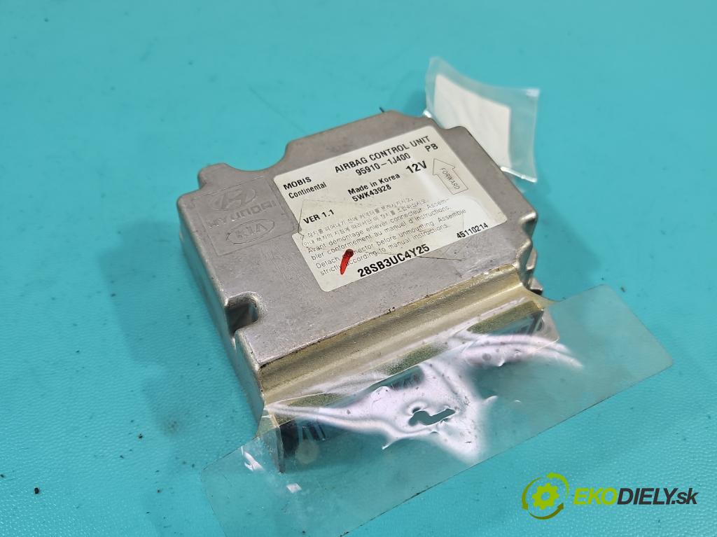 Hyundai I20 I 2008-2014 1.2 16V 78 hp manual 57.2 kW 1248 cm3 5- řídící jednotka polštáře: 95910-1J400