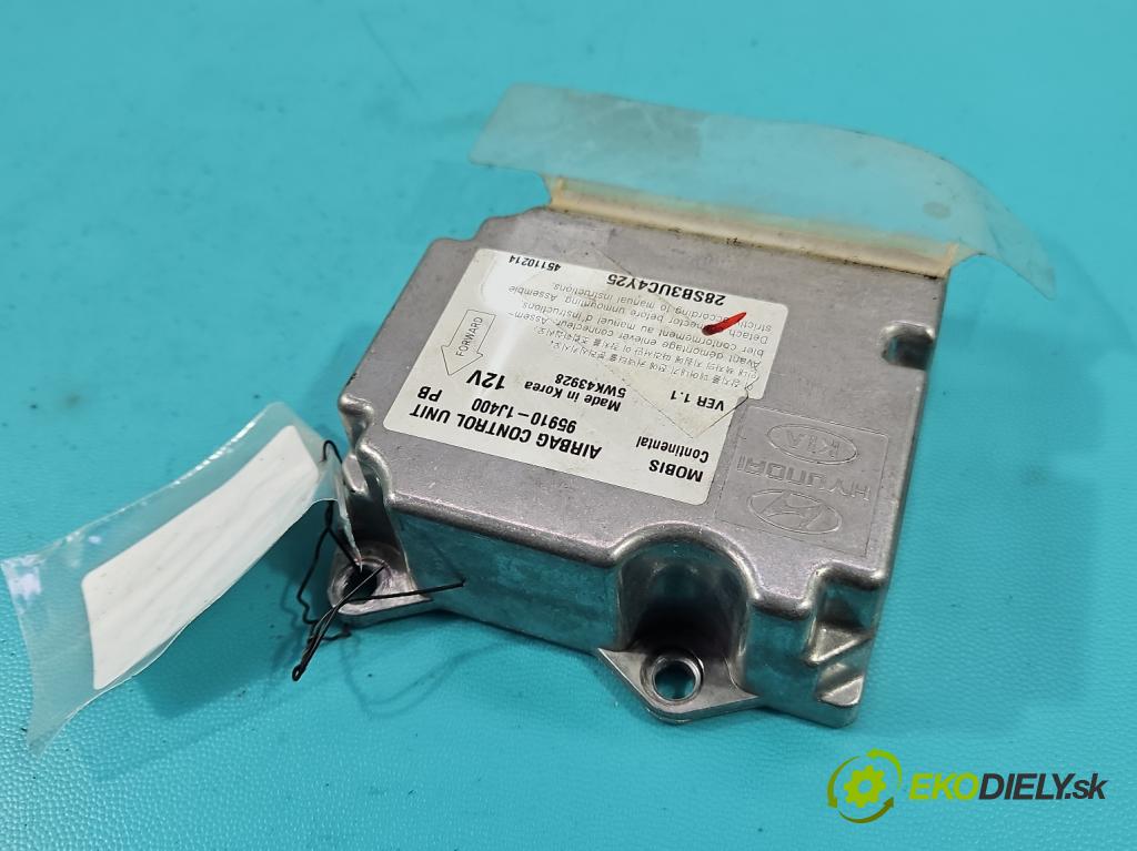 Hyundai I20 I 2008-2014 1.2 16V 78 HP manual 57.2 kW 1248 cm3 5- riadiaca jednotka vankúše: 95910-1J400