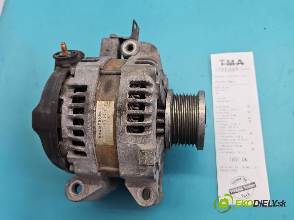 Toyota Auris I 2006-2013 2.0 D4D 126 HP manual 93 kW 1998 cm3 5- Alternator 27060-0R011 (Alternátor)