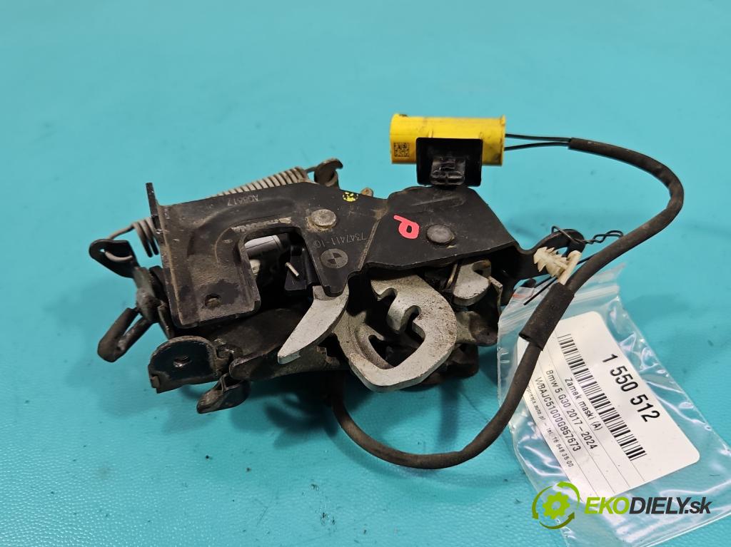 Bmw 5 G30 2017-2024 2.0d 190 HP automatic 140 kW 1995 cm3 4- zámok kapoty 7347411-10